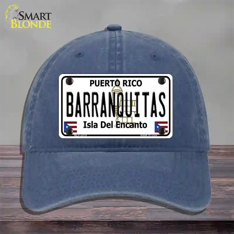 Barranquitas Novelty License Plate Hat Unconstructed Cotton / Navy