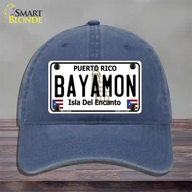 Bayamon Novelty License Plate Hat Unconstructed Cotton / Navy