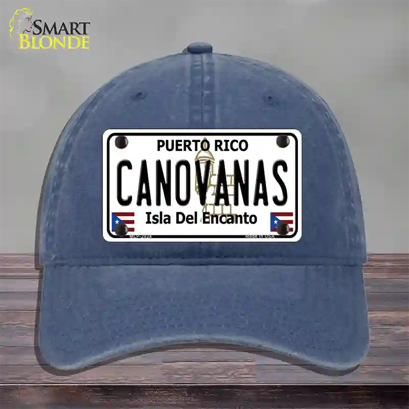 Canovanas Puerto Rico Novelty License Plate Hat Unconstructed Cotton / Navy