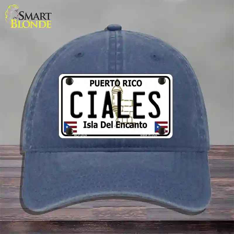 Ciales Novelty License Plate Hat Unconstructed Cotton / Navy