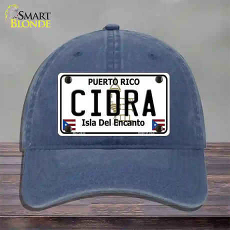 Cidra Novelty License Plate Hat Unconstructed Cotton / Navy