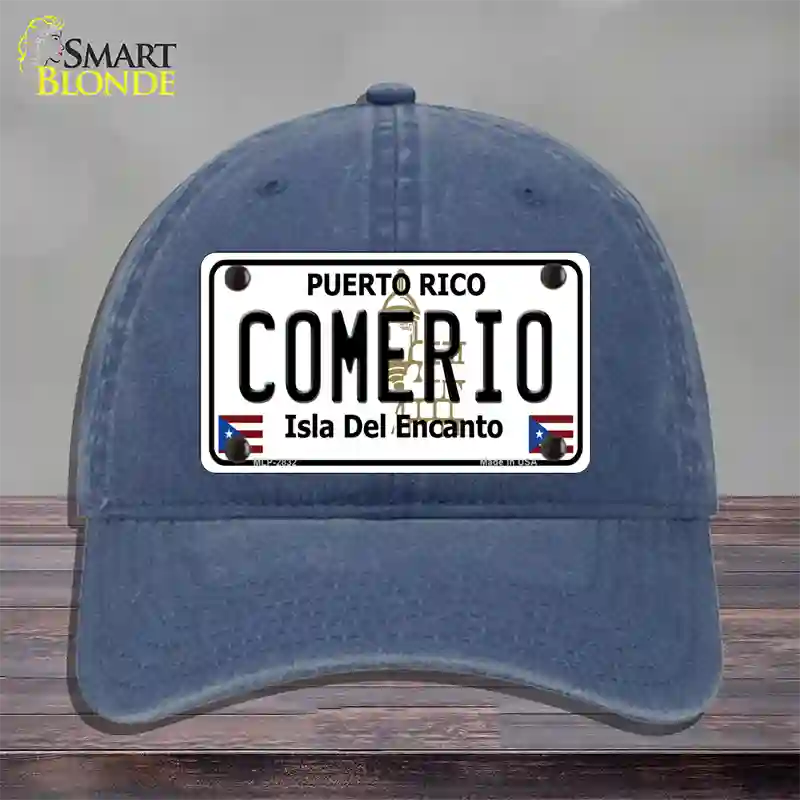 Comerio Novelty License Plate Hat Unconstructed Cotton / Navy