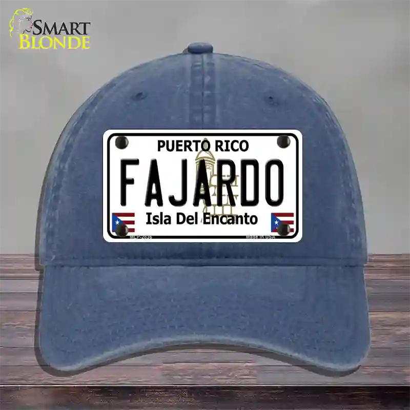 Fajardo Novelty License Plate Hat Unconstructed Cotton / Navy