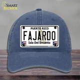 Fajardo Novelty License Plate Hat Unconstructed Cotton / Navy