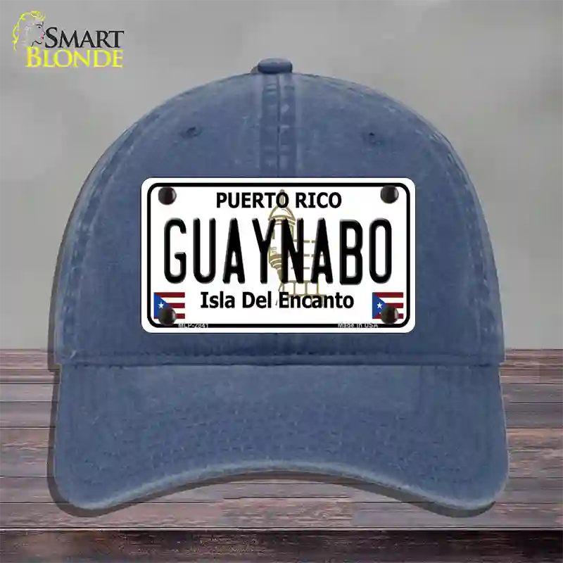 Guaynabo Puerto Rico Novelty License Plate Hat Unconstructed Cotton / Navy