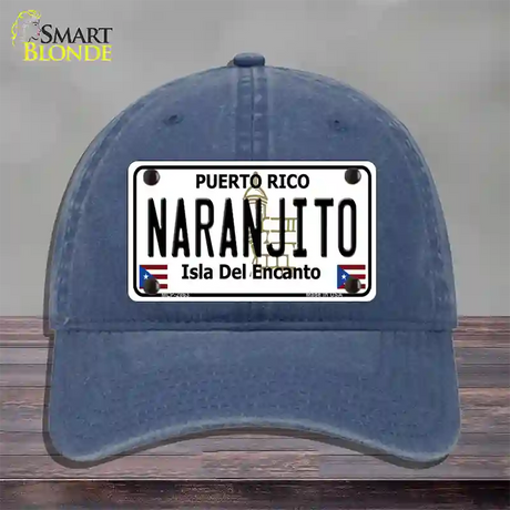 Naranjito Puerto Rico Novelty License Plate Hat Unconstructed Cotton / Navy