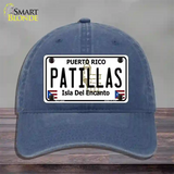 Patillas Puerto Rico Novelty License Plate Hat Unconstructed Cotton / Navy