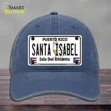 Santa Isabel Puerto Rico Novelty License Plate Hat Unconstructed Cotton / Navy