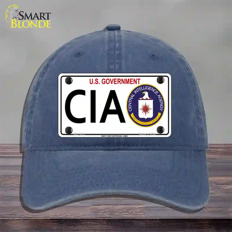 CIA Novelty License Plate Hat Unconstructed Cotton / Navy