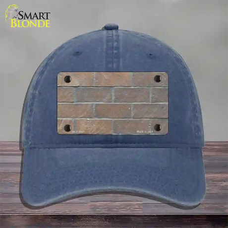 Brick Wall Novelty License Plate Hat Unconstructed Cotton / Navy