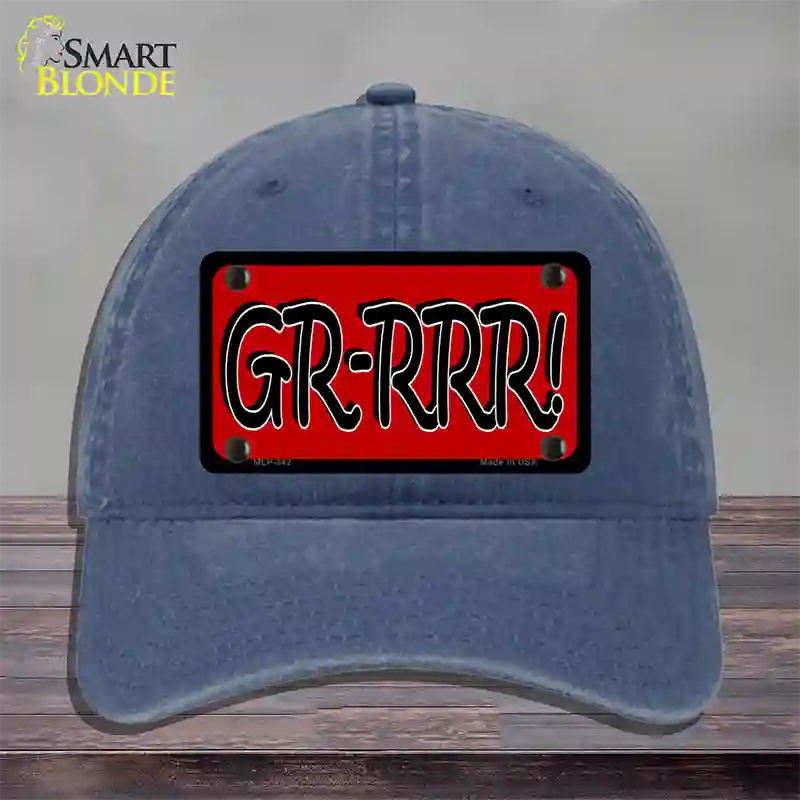 GR-RRR Novelty License Plate Hat Unconstructed Cotton / Navy