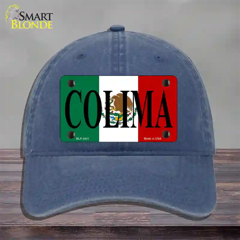 Colima Novelty License Plate Hat Unconstructed Cotton / Navy