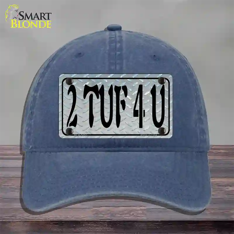 2 TUF 4 U Diamond Novelty License Plate Hat Unconstructed Cotton / Navy