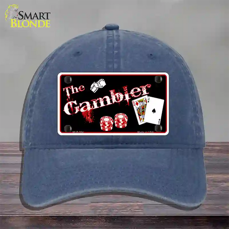 Gambler Novelty License Plate Hat Unconstructed Cotton / Navy