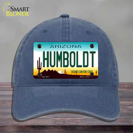 Humboldt Arizona Novelty License Plate Hat Unconstructed Cotton / Navy