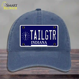 Tailgtr Indiana Novelty License Plate Hat Unconstructed Cotton / Navy