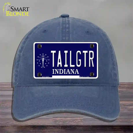 Tailgtr Indiana Novelty License Plate Hat Unconstructed Cotton / Navy