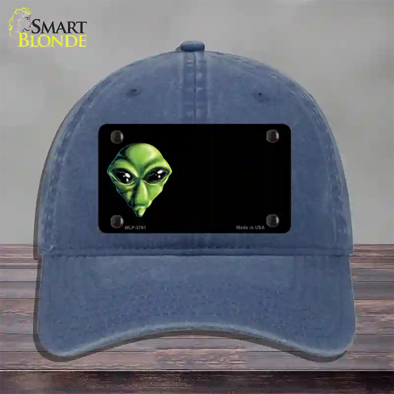 Alien Offset Novelty License Plate Hat Unconstructed Cotton / Navy