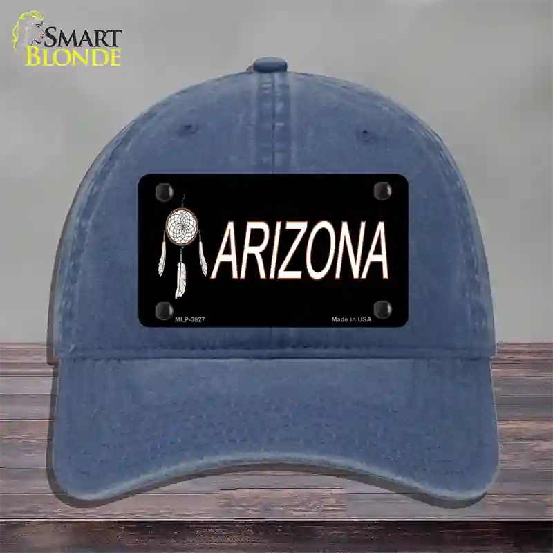 Dreamweaver Offset Arizona Novelty License Plate Hat Unconstructed Cotton / Navy