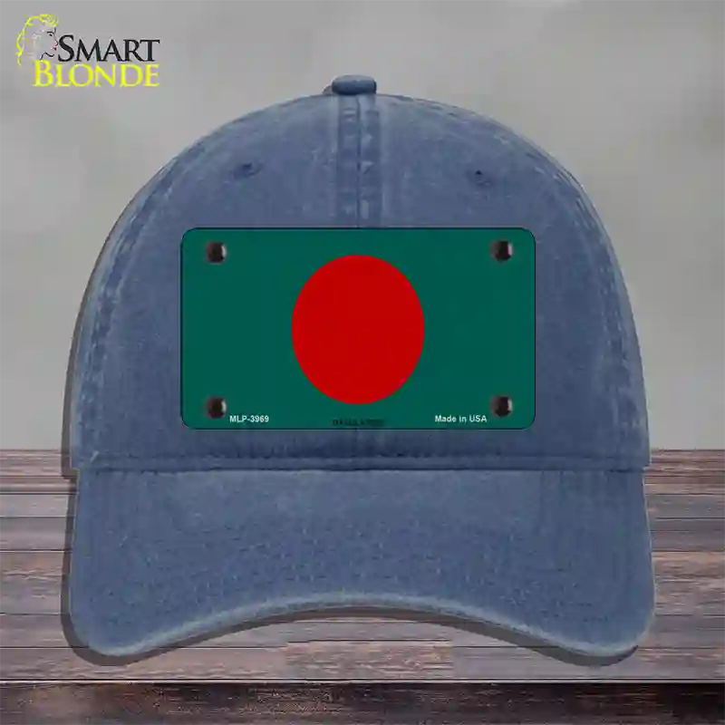 Bangladesh Flag Novelty License Plate Hat Unconstructed Cotton / Navy