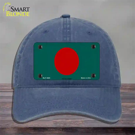 Bangladesh Flag Novelty License Plate Hat Unconstructed Cotton / Navy