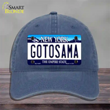 Gotosama New York Novelty License Plate Hat Unconstructed Cotton / Navy