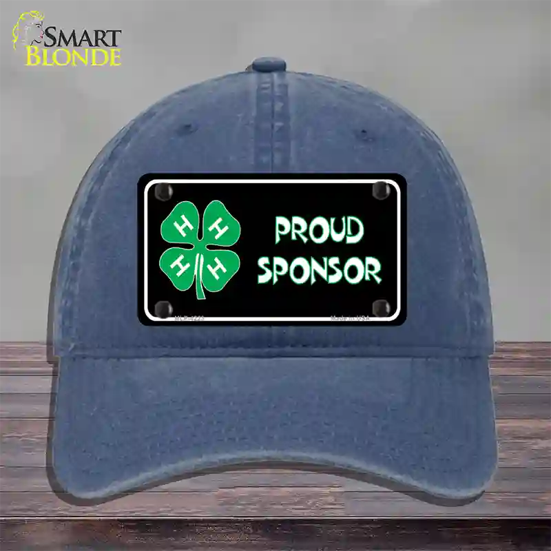 4-H Proud Sponsor Novelty License Plate Hat Unconstructed Cotton / Navy