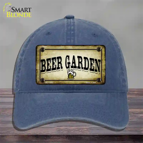 Beer Garden Novelty License Plate Hat Unconstructed Cotton / Navy