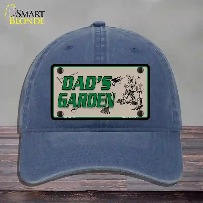 Dads Garden Novelty License Plate Hat Unconstructed Cotton / Navy