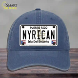 Nyrican Puerto Rico Novelty License Plate Hat Unconstructed Cotton / Navy