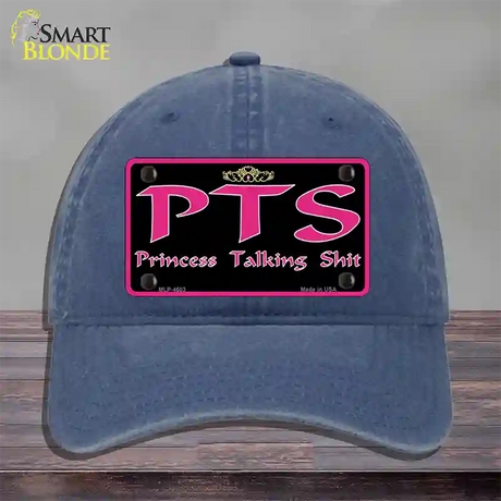 P.T.S. Novelty License Plate Hat Unconstructed Cotton / Navy