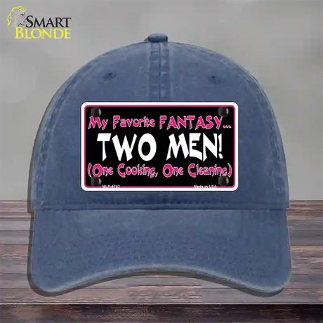 My Favorite Fantasy Novelty License Plate Hat Unconstructed Cotton / Navy