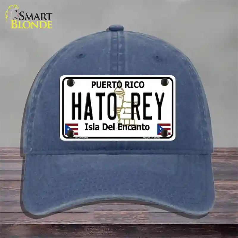 Hato Rey Puerto Rico Novelty License Plate Hat Unconstructed Cotton / Navy