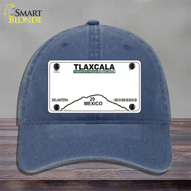 Tlaxcala Mexico Novelty License Plate Hat Unconstructed Cotton / Navy