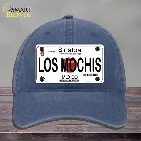 Los Mochis Mexico Novelty License Plate Hat Unconstructed Cotton / Navy