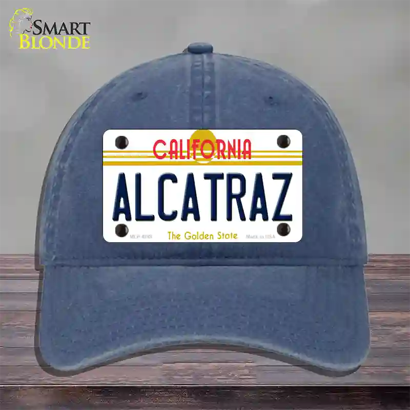 Alcatraz California Novelty License Plate Hat Unconstructed Cotton / Navy