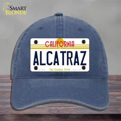 Alcatraz California Novelty License Plate Hat Unconstructed Cotton / Navy