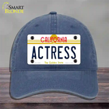 Actress California Novelty License Plate Hat Unconstructed Cotton / Navy