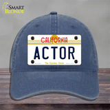 Actor California Novelty License Plate Hat Unconstructed Cotton / Navy