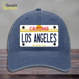 Los Angeles California State Novelty License Plate Hat Unconstructed Cotton / Navy