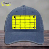 Web Yellow Novelty License Plate Hat Unconstructed Cotton / Navy