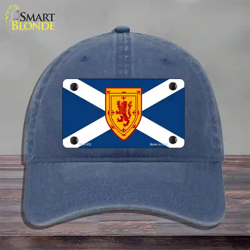 Scotland St Andrews Flag Novelty License Plate Hat Unconstructed Cotton / Navy