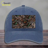 Branches Camouflage Novelty License Plate Hat Unconstructed Cotton / Navy