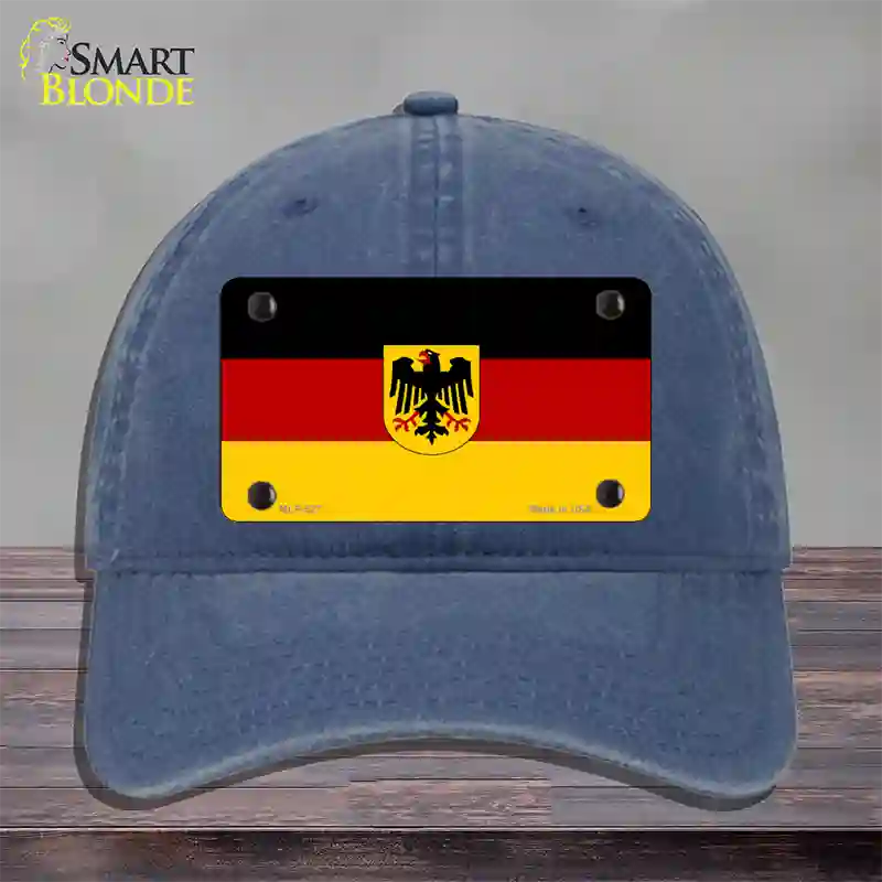 Germany State Flag Novelty License Plate Hat Unconstructed Cotton / Navy