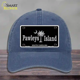 Pawleys Island Black Novelty License Plate Hat Unconstructed Cotton / Navy