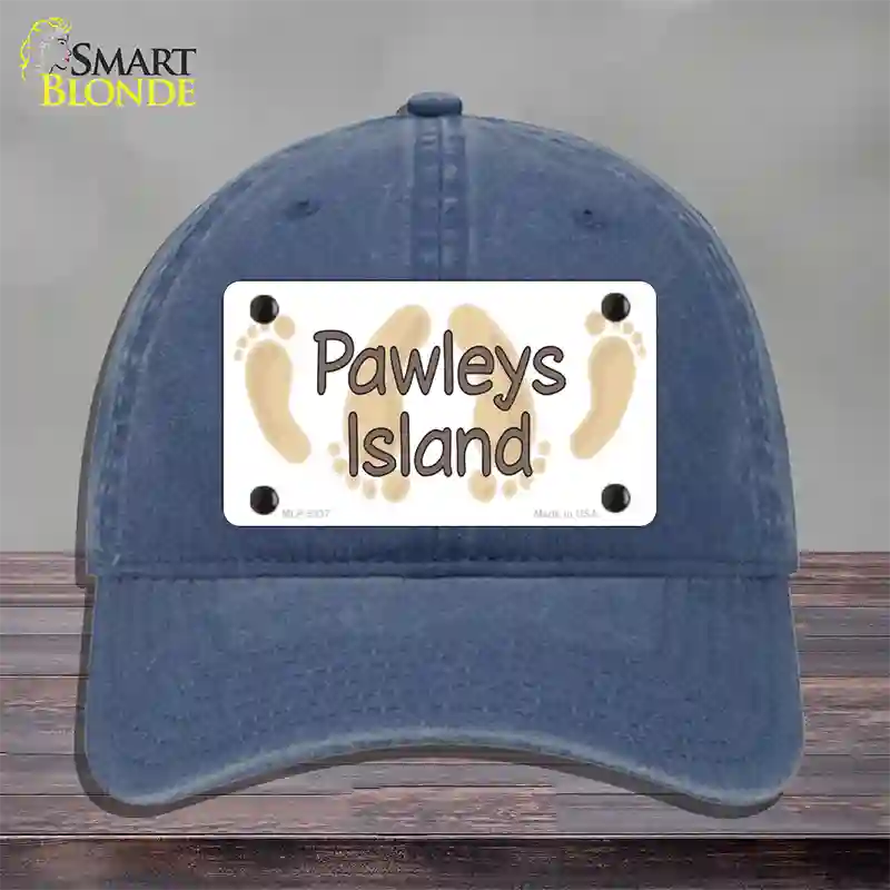 Pawleys Island Foots Novelty License Plate Hat Unconstructed Cotton / Navy