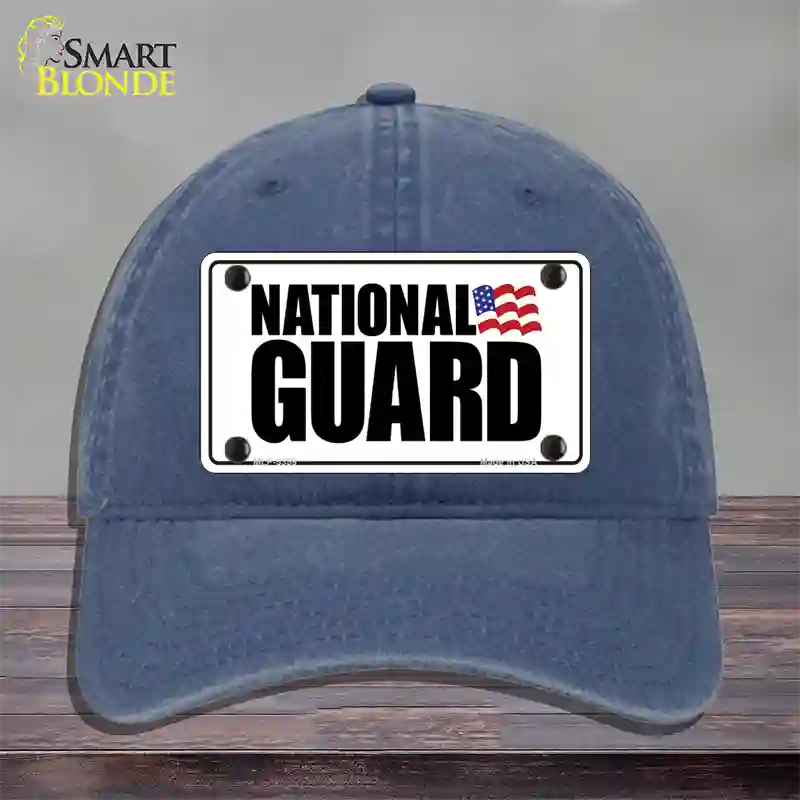 National Guard Novelty License Plate Hat Unconstructed Cotton / Navy