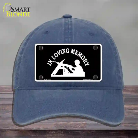 In Loving Memory Lookout Novelty License Plate Hat Unconstructed Cotton / Navy