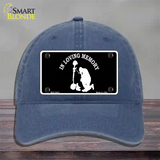 In Loving Memory Kneeling Novelty License Plate Hat Unconstructed Cotton / Navy