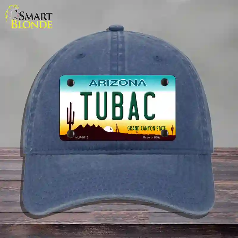 Tubac Arizona Novelty License Plate Hat Unconstructed Cotton / Navy